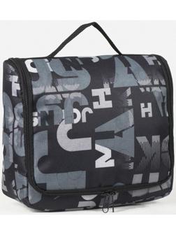 Косметичка-несессер на молнии, с подкладом, цвет чёрный