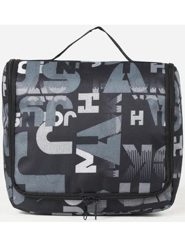 Косметичка-несессер на молнии, с подкладом, цвет чёрный