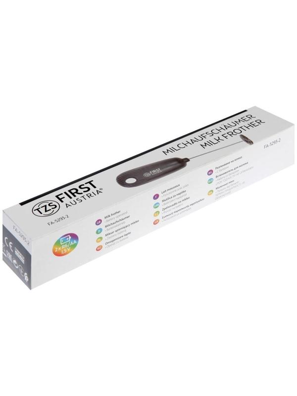 Капучинатор-миксер FIRST 5293-2, питание 2хАА (не в комплекте), серый