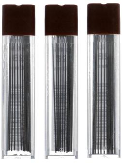 Набор грифелей для механических карандашей 3 футляра 0.5 мм Koh-I-Noor 4152 2B, 12 штук в футляре (786602)