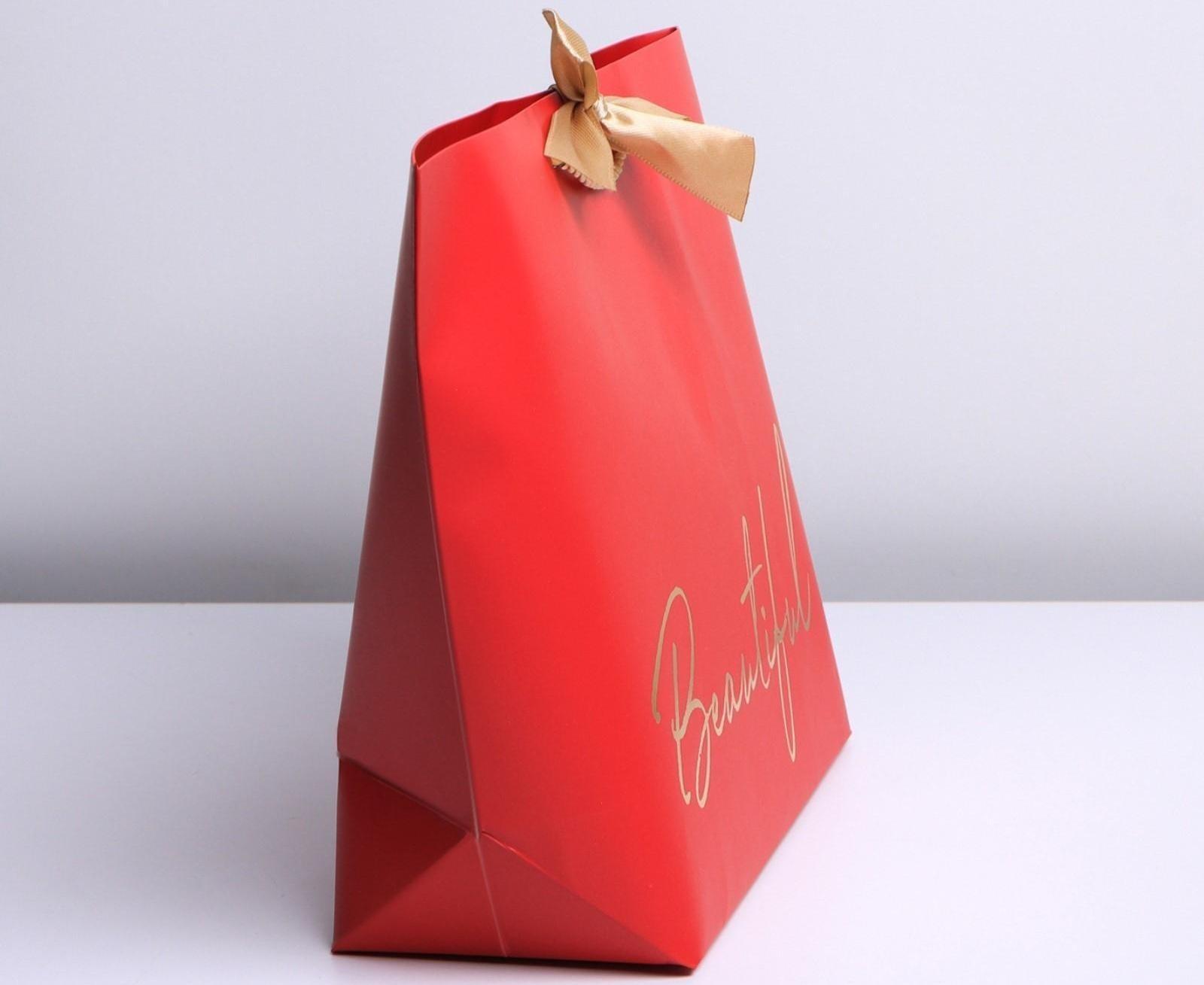 Пакет подарочный «Beautiful», 37 х 25 х 11 см