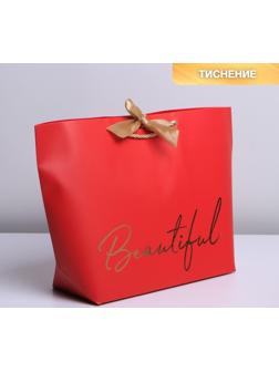 Пакет подарочный «Beautiful», 37 х 25 х 11 см