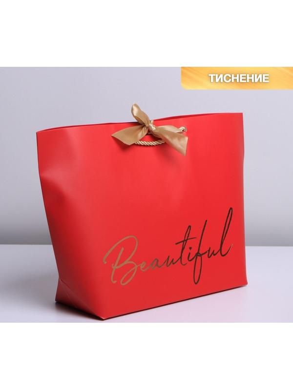 Пакет подарочный «Beautiful», 37 х 25 х 11 см