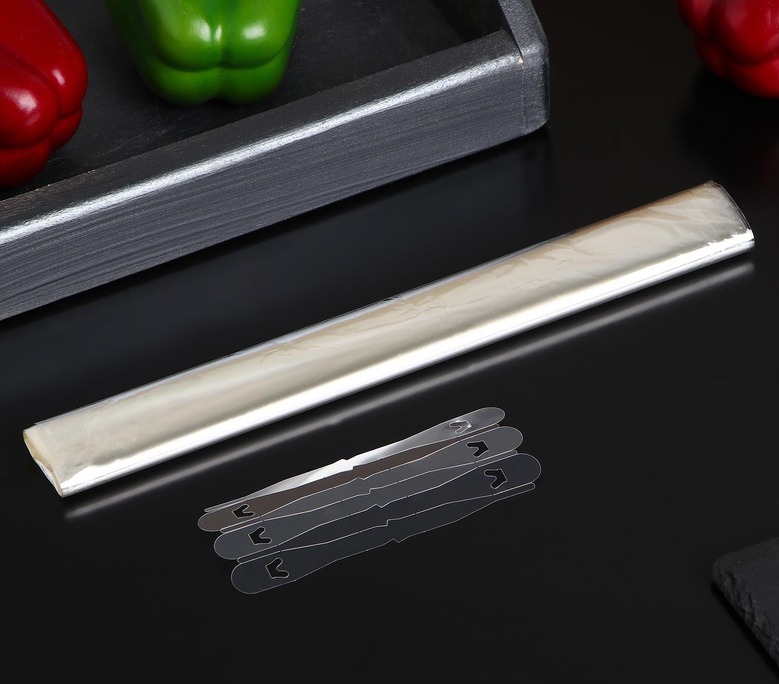 Рукав для запекания Доляна, 30 см × 3 м, с клипсами