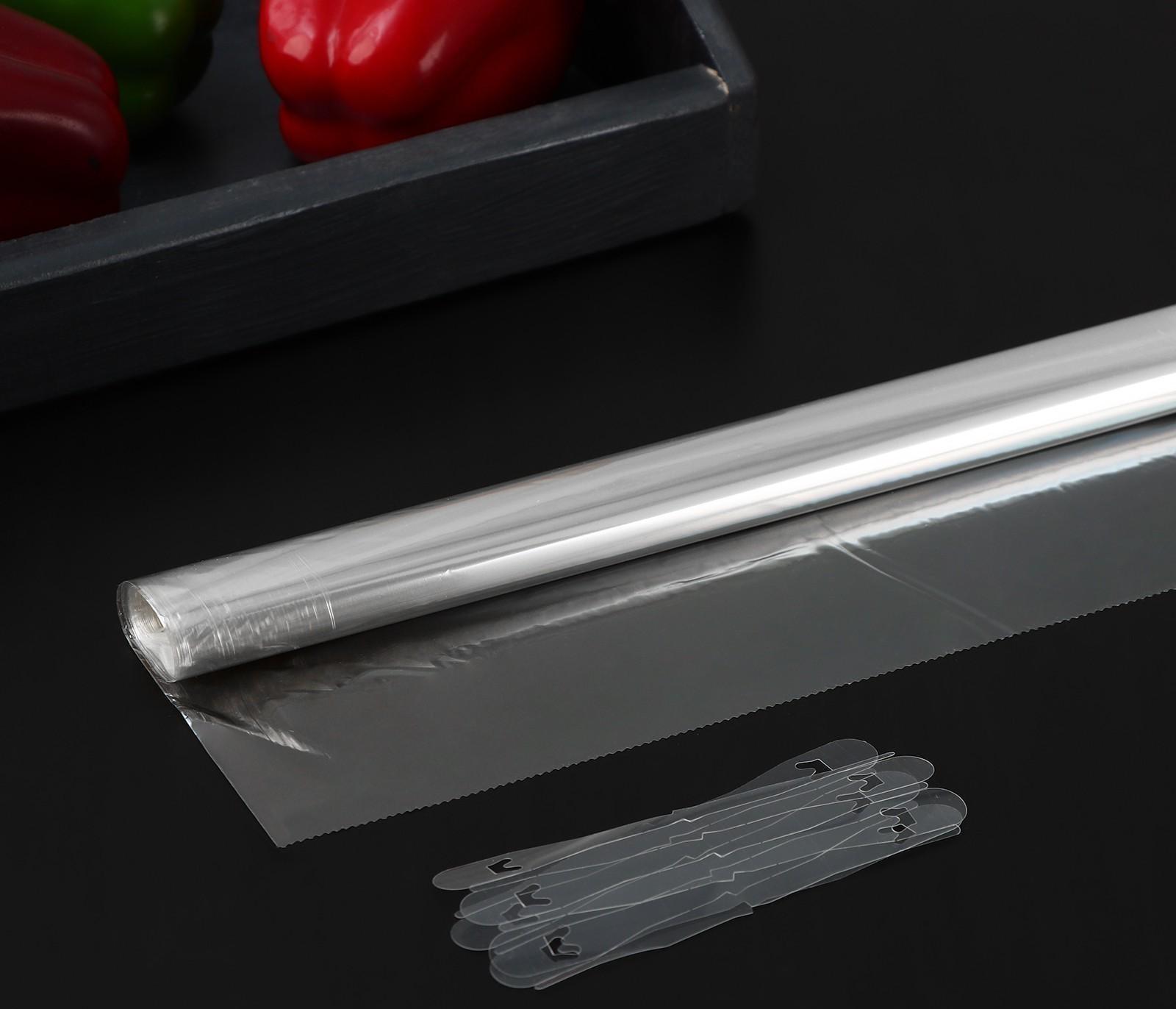 Рукав для запекания Доляна, 30 см × 5 м, с клипсами