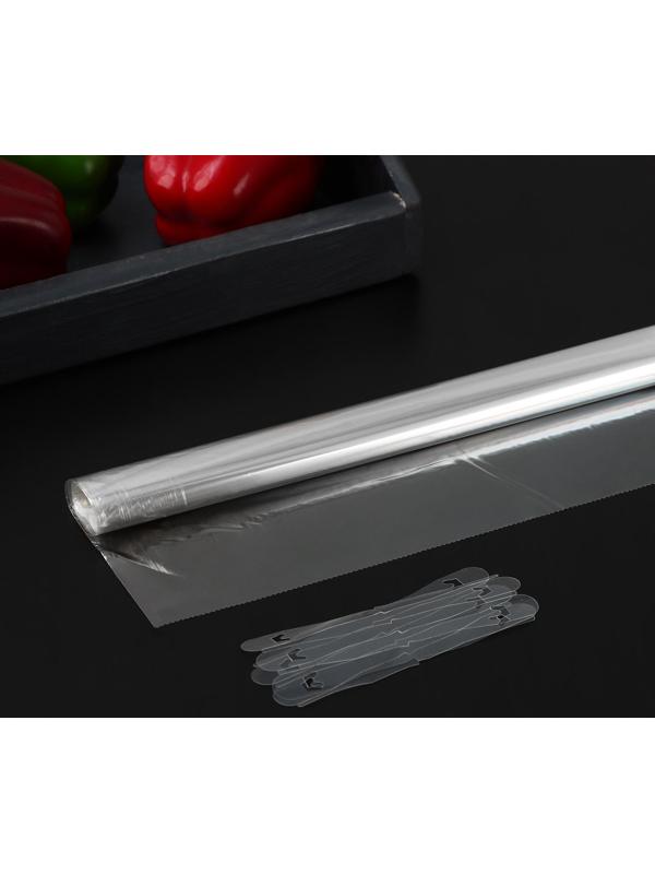 Рукав для запекания Доляна, 30 см × 5 м, с клипсами