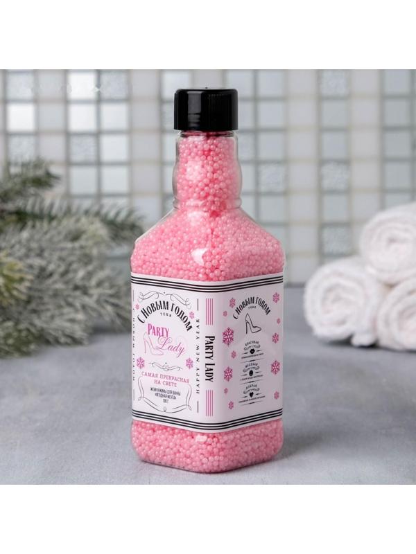 Соляной жемчуг для ванны во флаконе виски 