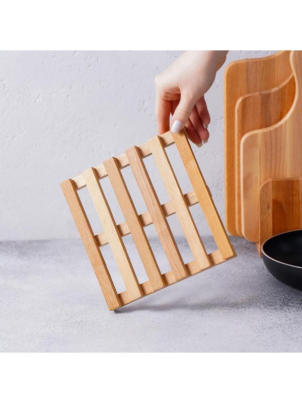 Подставка под горячее, решётка, массив бук, 18×18×2 см