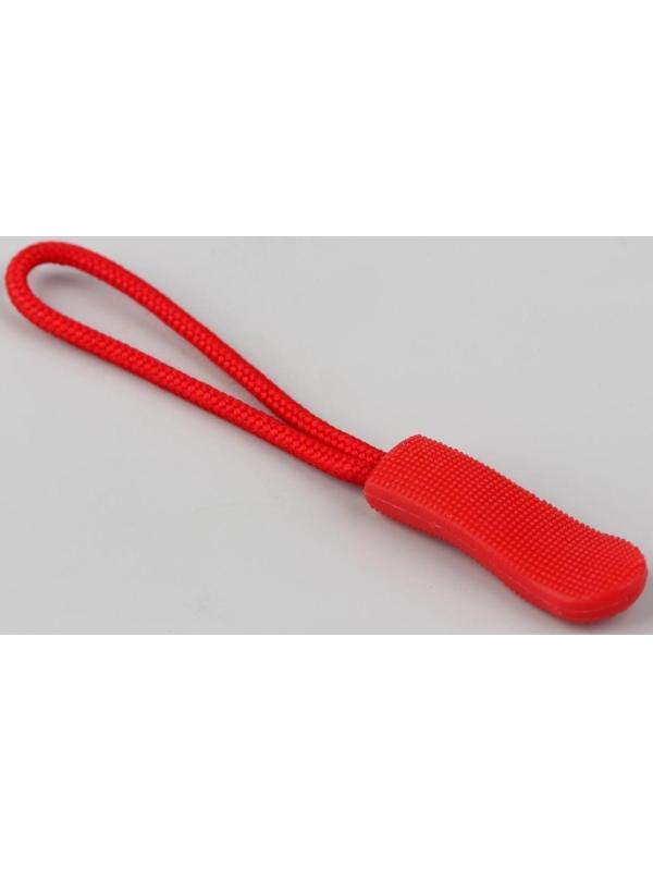 Пуллер для молнии, 2,5 см, 6 × 0,8 см, 10 шт, цвет красный