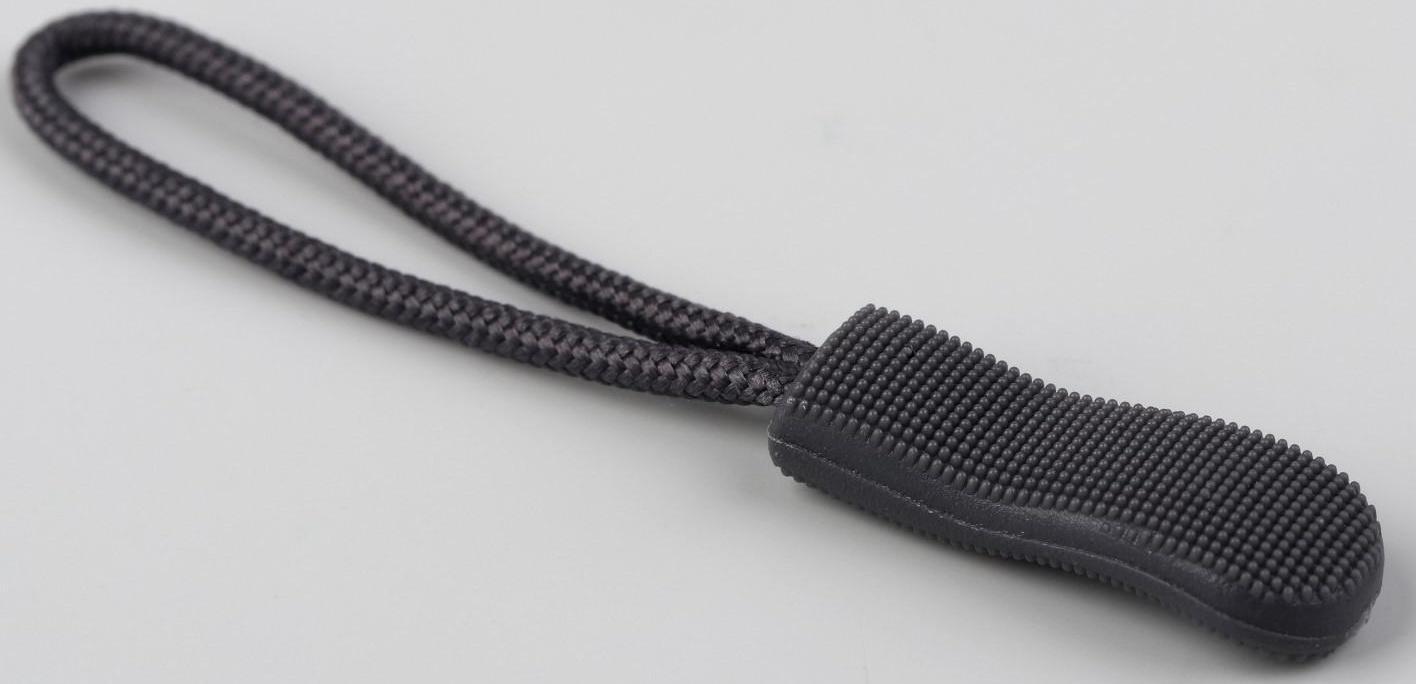 Пуллер для молнии, 2,5 см, 6 × 0,8 см, 10 шт, цвет серый