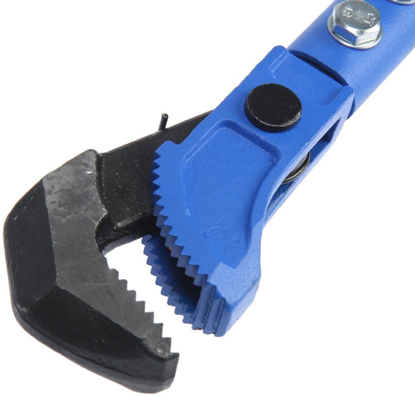 Ключ трубный быстрозажимной ТУНДРА, раскрытие от 15 до 40 мм, 450 мм