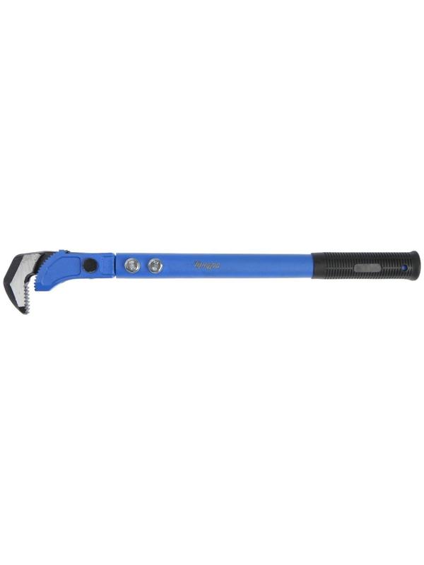 Ключ трубный быстрозажимной ТУНДРА, раскрытие от 15 до 40 мм, 450 мм