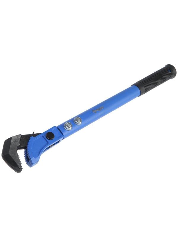 Ключ трубный быстрозажимной ТУНДРА, раскрытие от 15 до 40 мм, 450 мм