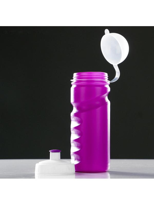 Бутылка для воды велосипедная, 550 мл, с соской, 20.3 х 6.8 х 6.8 см, микс