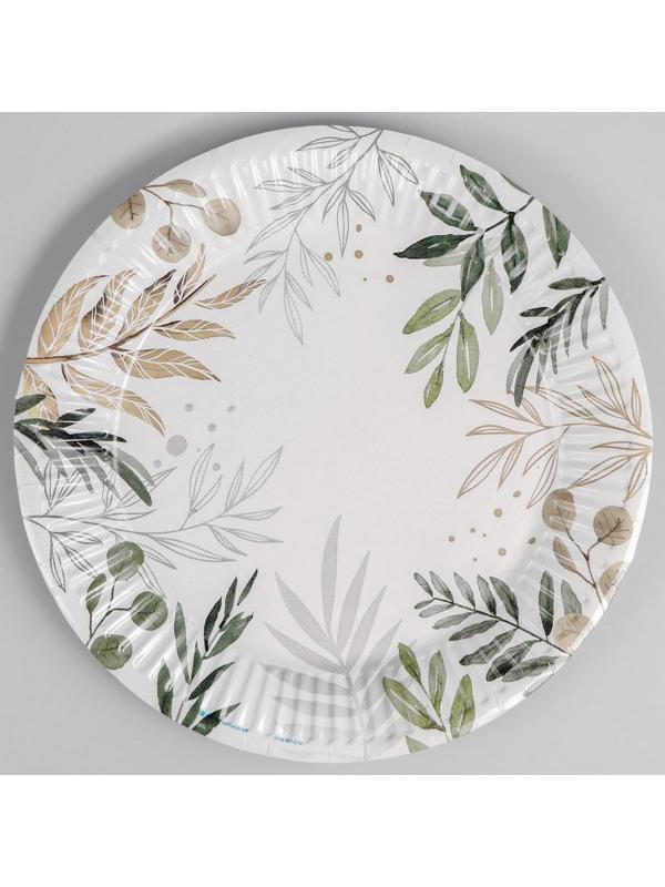 Тарелка бумажная «Природа», 18 см