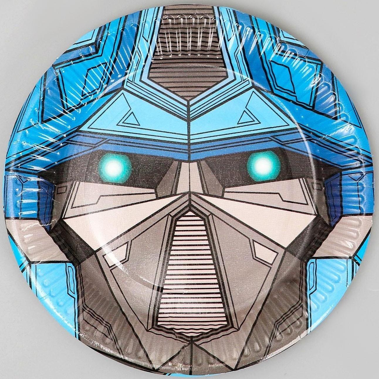 Тарелка бумажная «Робот», 18 см