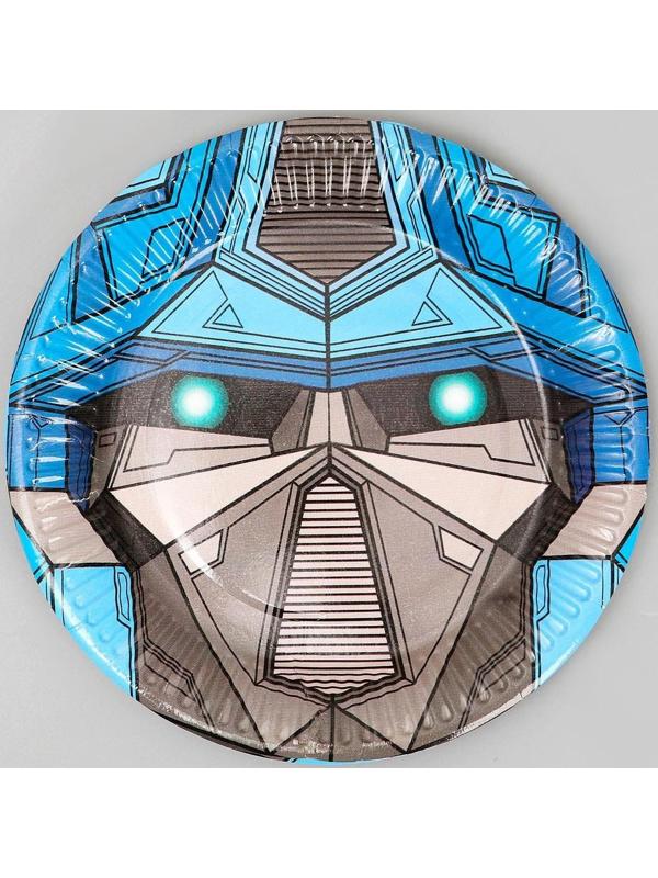 Тарелка бумажная «Робот», 18 см