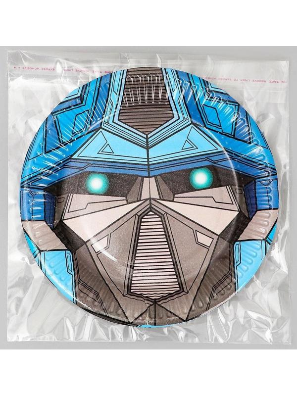 Тарелка бумажная «Робот», 18 см