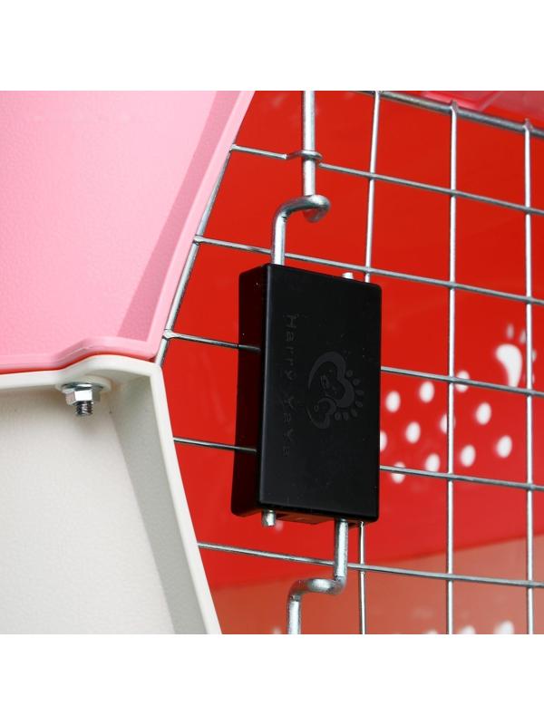 Переноска пластиковая, 47,5 х 33 х 31 см, розовая