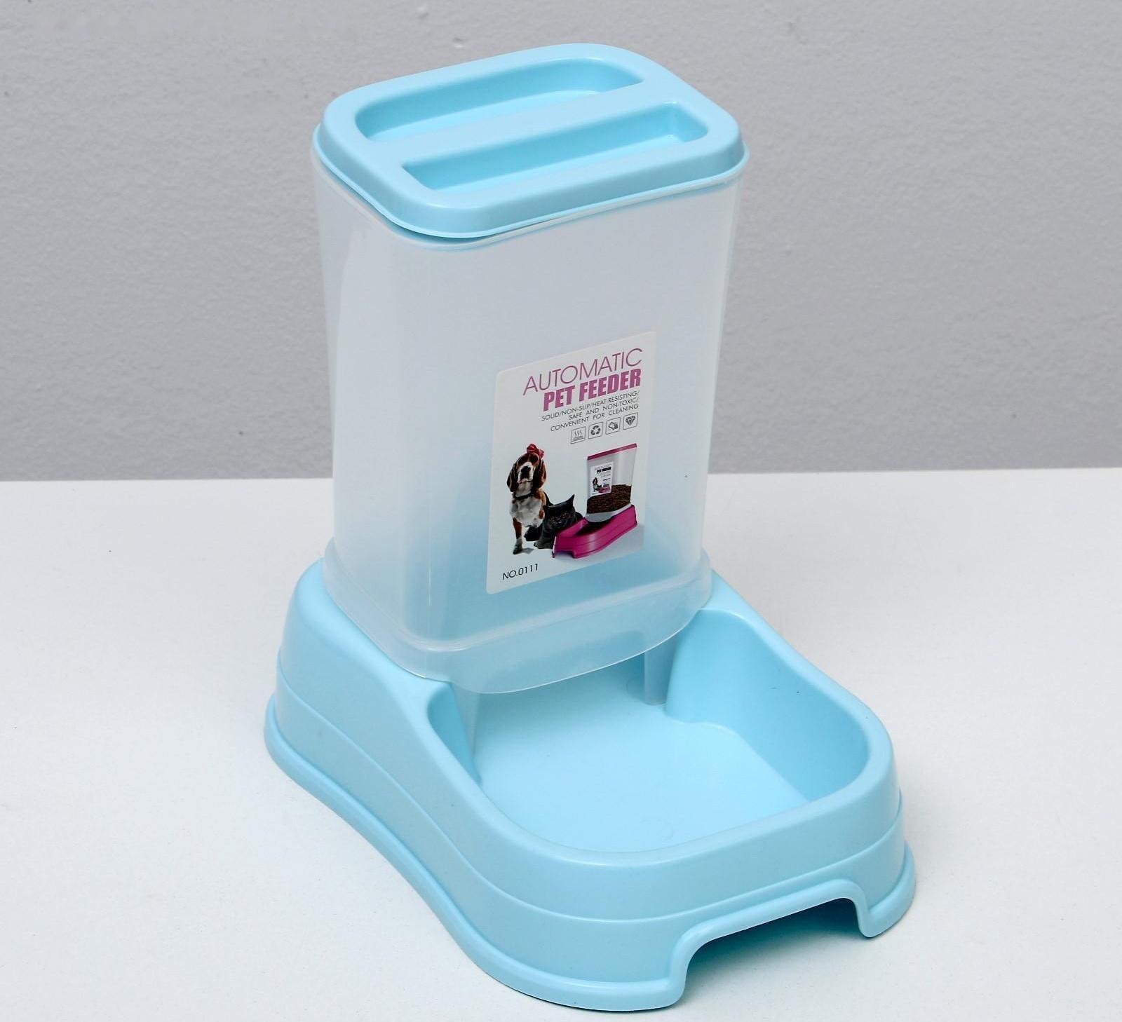 Автокормушка 1,5 л, 23,5 х 16 х 24 см, голубая