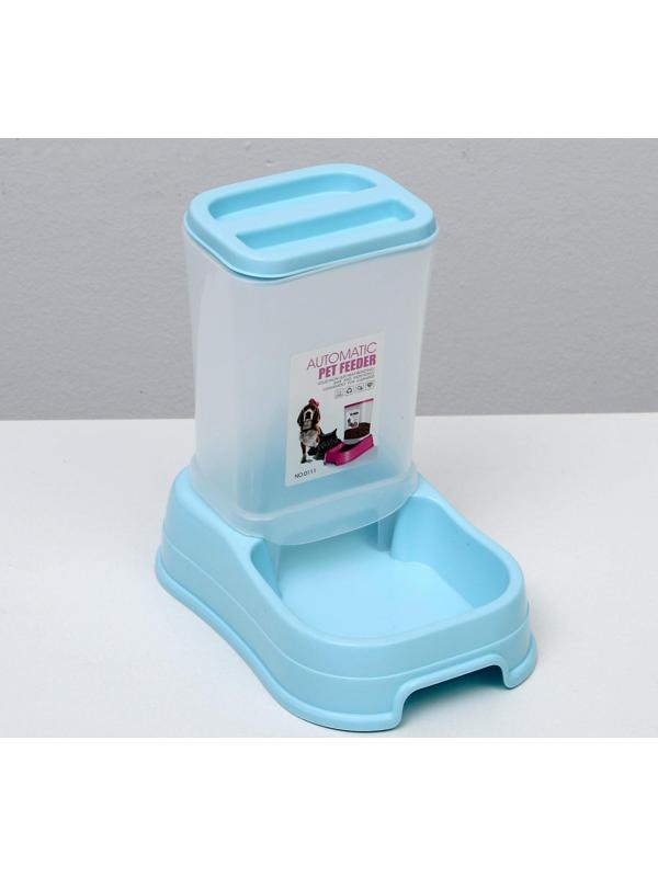 Автокормушка 1,5 л, 23,5 х 16 х 24 см, голубая