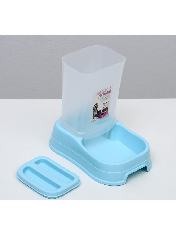 Автокормушка 1,5 л, 23,5 х 16 х 24 см, голубая