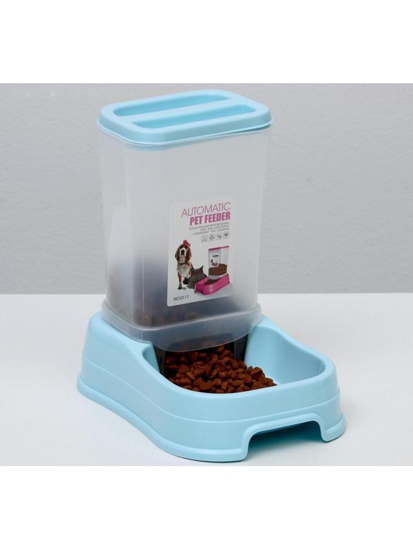 Автокормушка 1,5 л, 23,5 х 16 х 24 см, голубая