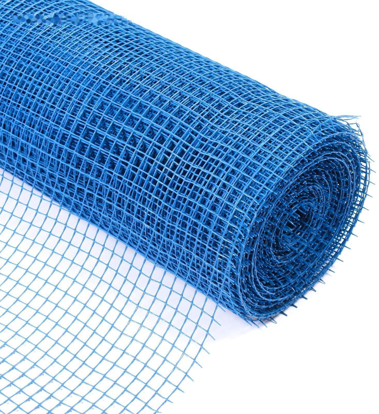 Сетка садовая, 1 × 20 м, ячейка 15 × 15 мм, синяя, Greengo