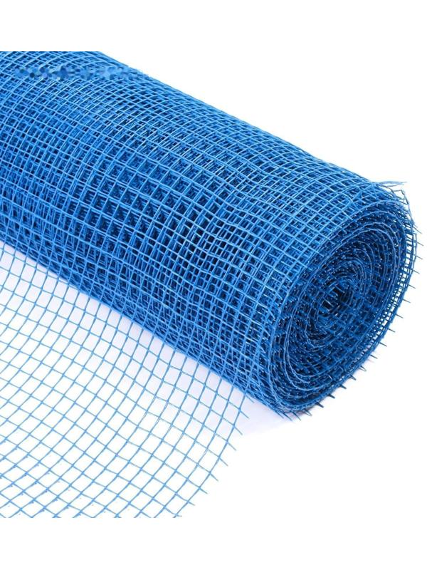 Сетка садовая, 1 × 20 м, ячейка 15 × 15 мм, синяя, Greengo