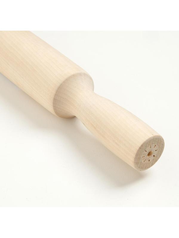 Скалка деревянная, берёза, 43×4.5 см