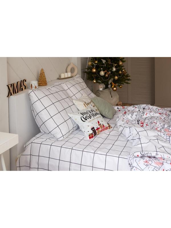 Постельное белье Этель 2 сп Xmas cat 175*215 см, 200*220 см, 70*70 см - 2 шт