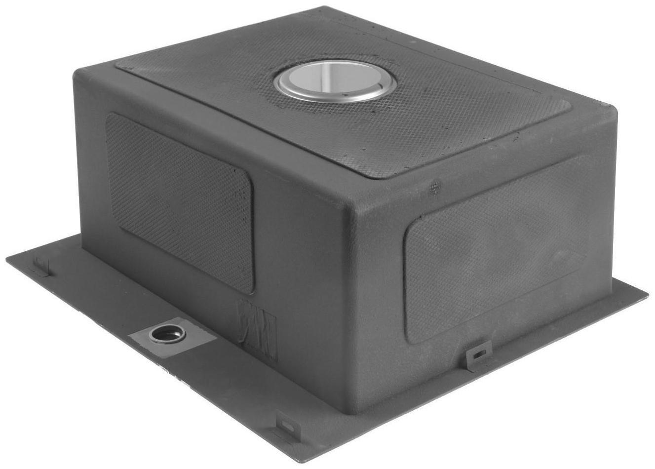 Мойка FABIA PROFI, 50х45 см, врезная, S = 3,0 и 0,8 мм, сифон с переливом + корзина