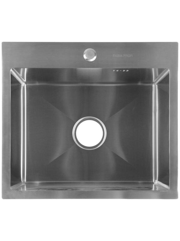 Мойка FABIA PROFI, 50х45 см, врезная, S = 3,0 и 0,8 мм, сифон с переливом + корзина