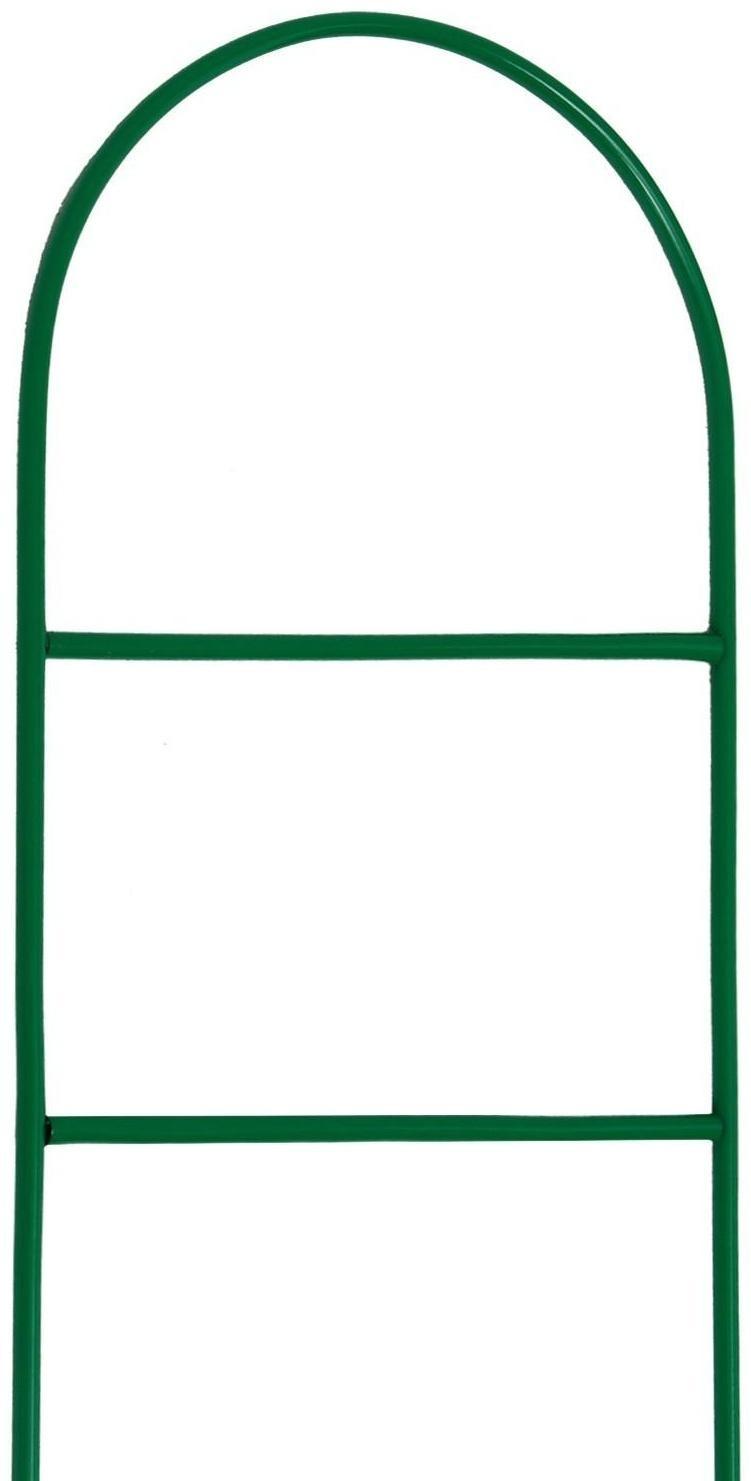 Шпалера, 140 × 30 × 1 см, металл, зелёная, «Лестница»