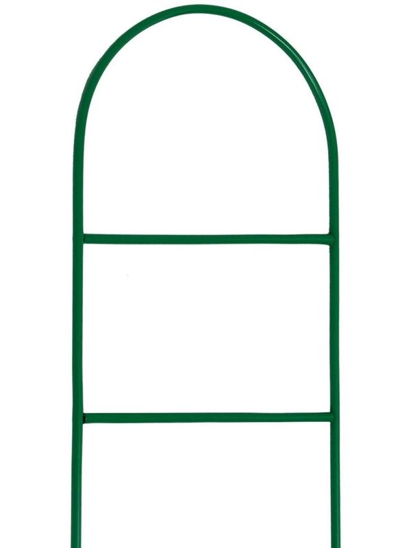 Шпалера, 140 × 30 × 1 см, металл, зелёная, «Лестница»