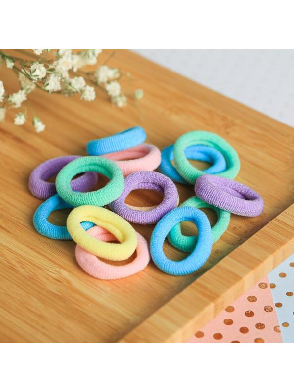 Набор резинок для волос «Махрушка», единорог 100 шт.