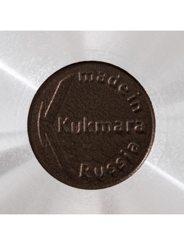 Сковорода, d=26 см, съёмная ручка, стеклянная крышка, антипригарное покрытие, цвет кофейный мрамор