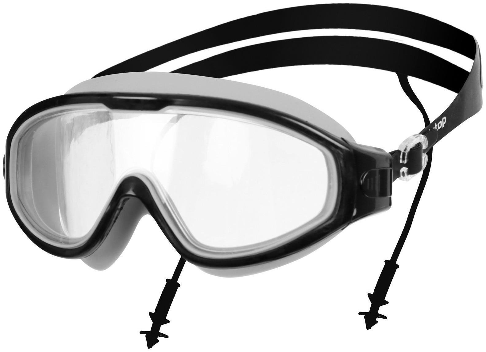 Очки для плавания взрослые + беруши, цвета микс