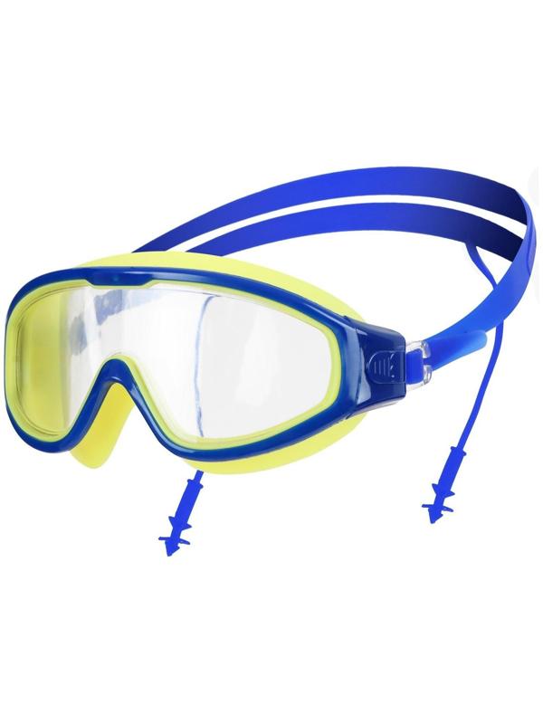 Очки для плавания взрослые + беруши, цвета микс