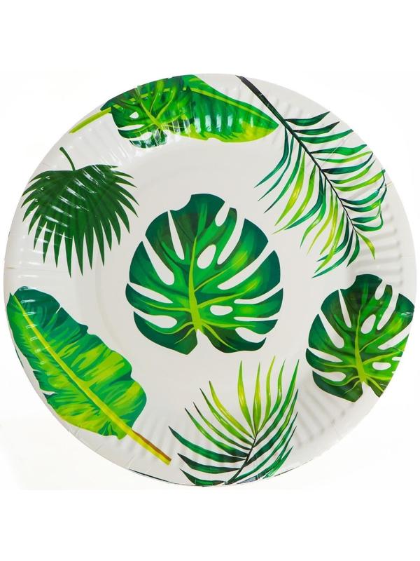 Тарелка бумажная «Тропики», набор 6 шт.