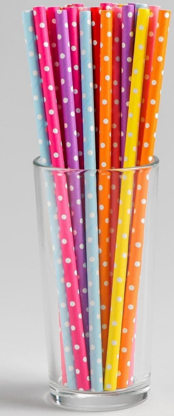 Трубочки для коктейля «Горох», набор 25 шт.