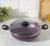 Казан, 4 л, d=28 см, стеклянная крышка, две съёмные ручки, цвет фиолетовый