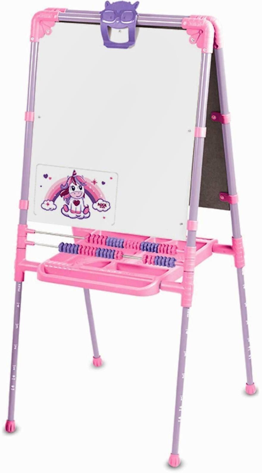 Мольберт двусторонний регулируется по высоте с единорогом 755х530х470