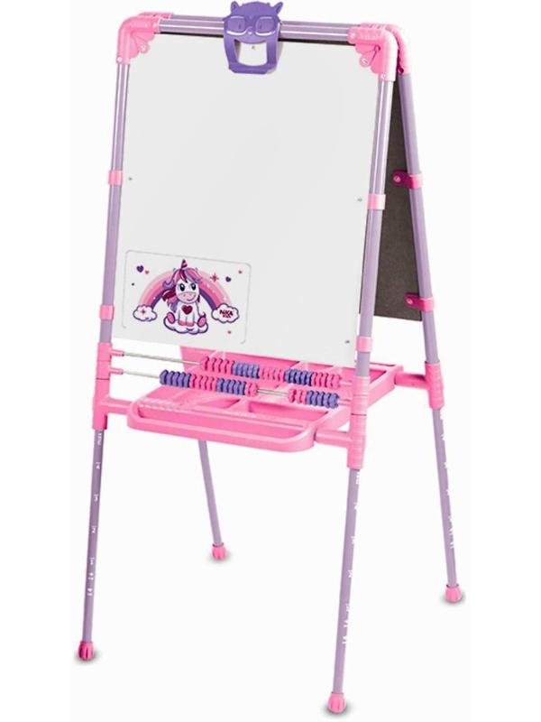 Мольберт двусторонний регулируется по высоте с единорогом 755х530х470