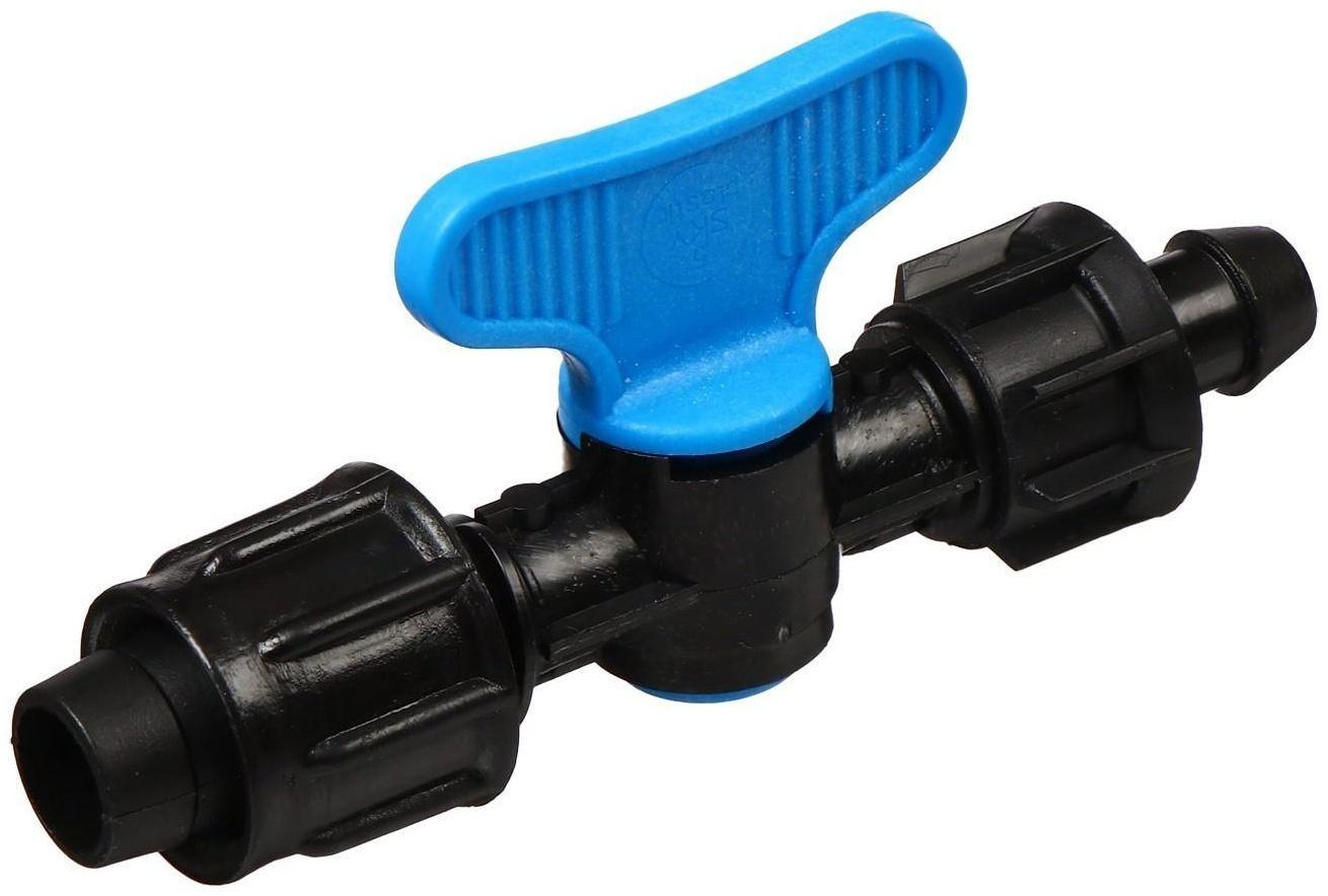 Фитинг кран для капельной ленты, без резинки