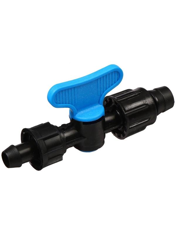 Фитинг кран для капельной ленты, без резинки