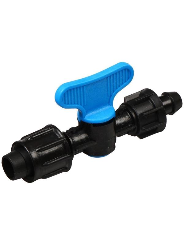 Фитинг кран для капельной ленты, без резинки