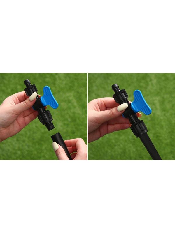 Фитинг кран для капельной ленты, без резинки