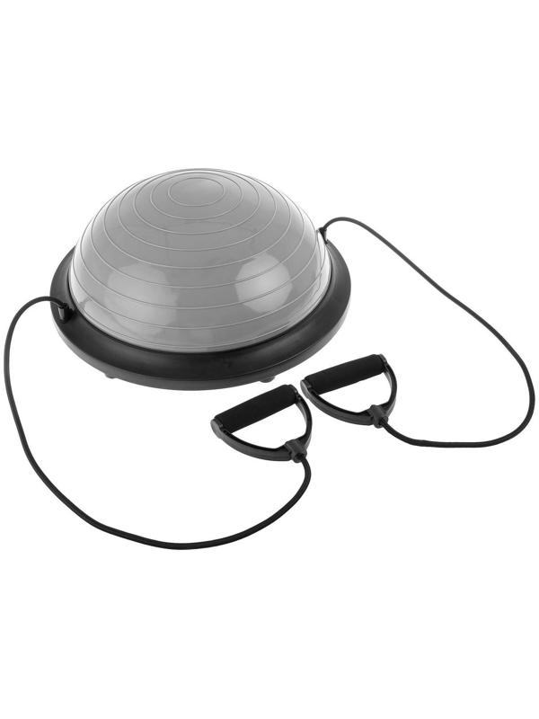 Полусфера BOSU гимнастическая 46 х 20 см, с насосом, цвет серый