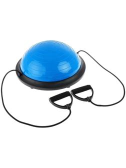 Полусфера BOSU гимнастическая 46 х 20 см, с насосом, цвет синий